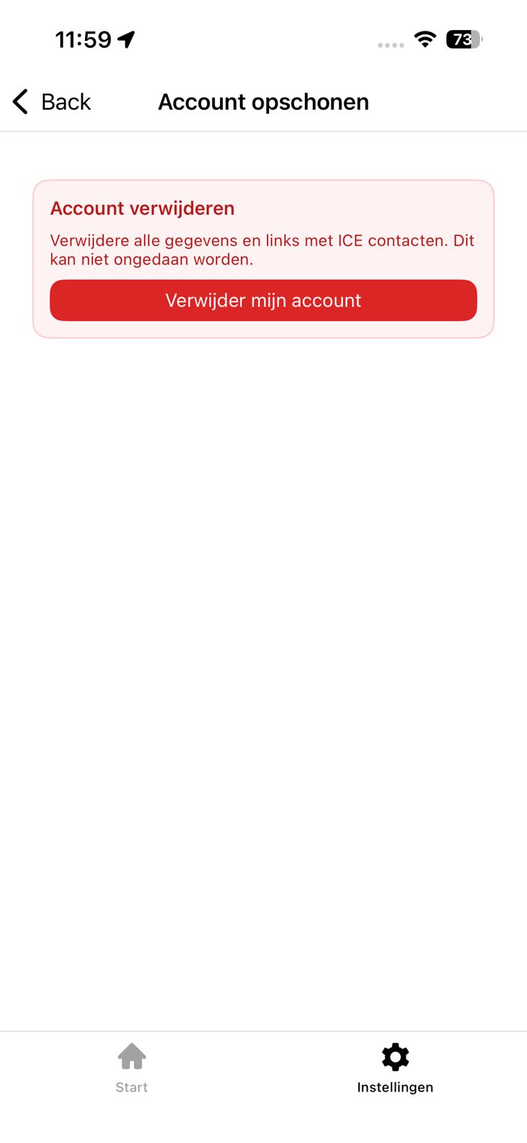 Account opschonen en verwijderen